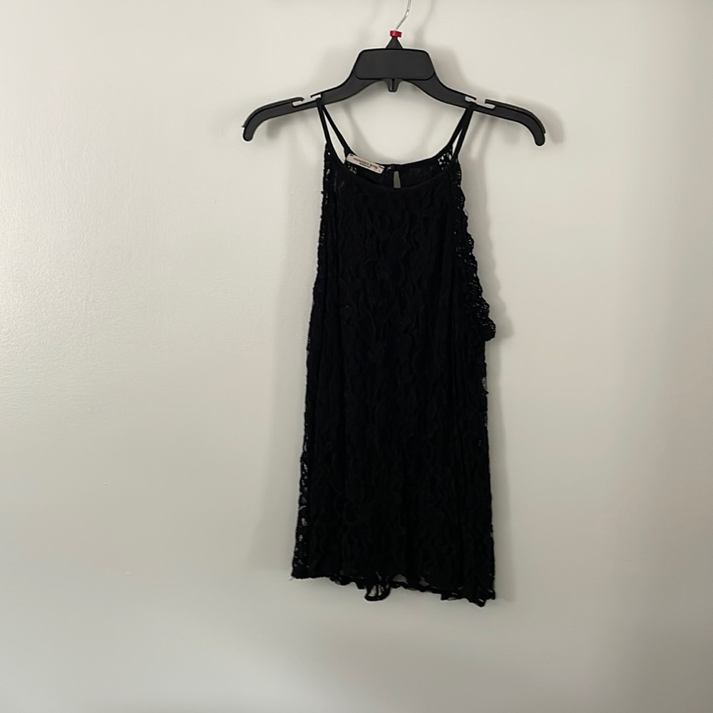Black lace tank top